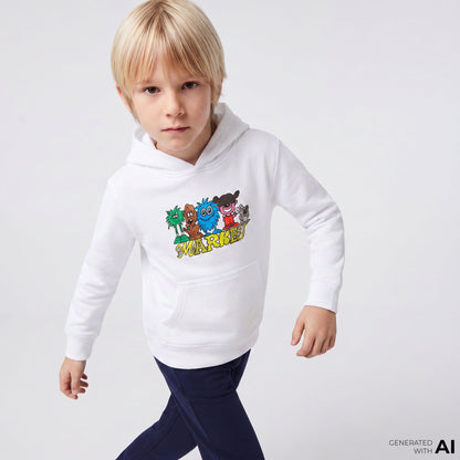 Mini Market My Squad Çocuk Beyaz Hoodie