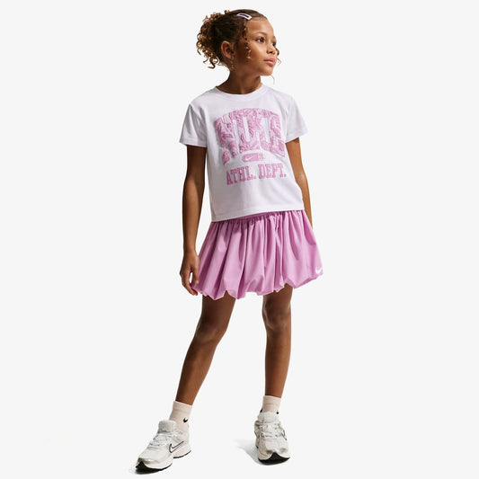Nike Lace It Up Çocuk Beyaz/pembe Şort Takımı