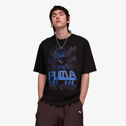 Puma Graphic Erkek Siyah T-shirt