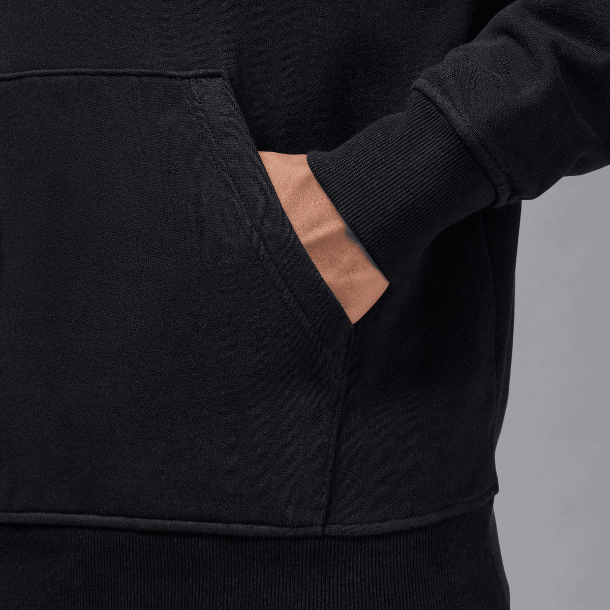 Jordan Flight Fleece Pullover Erkek Siyah Hoodie