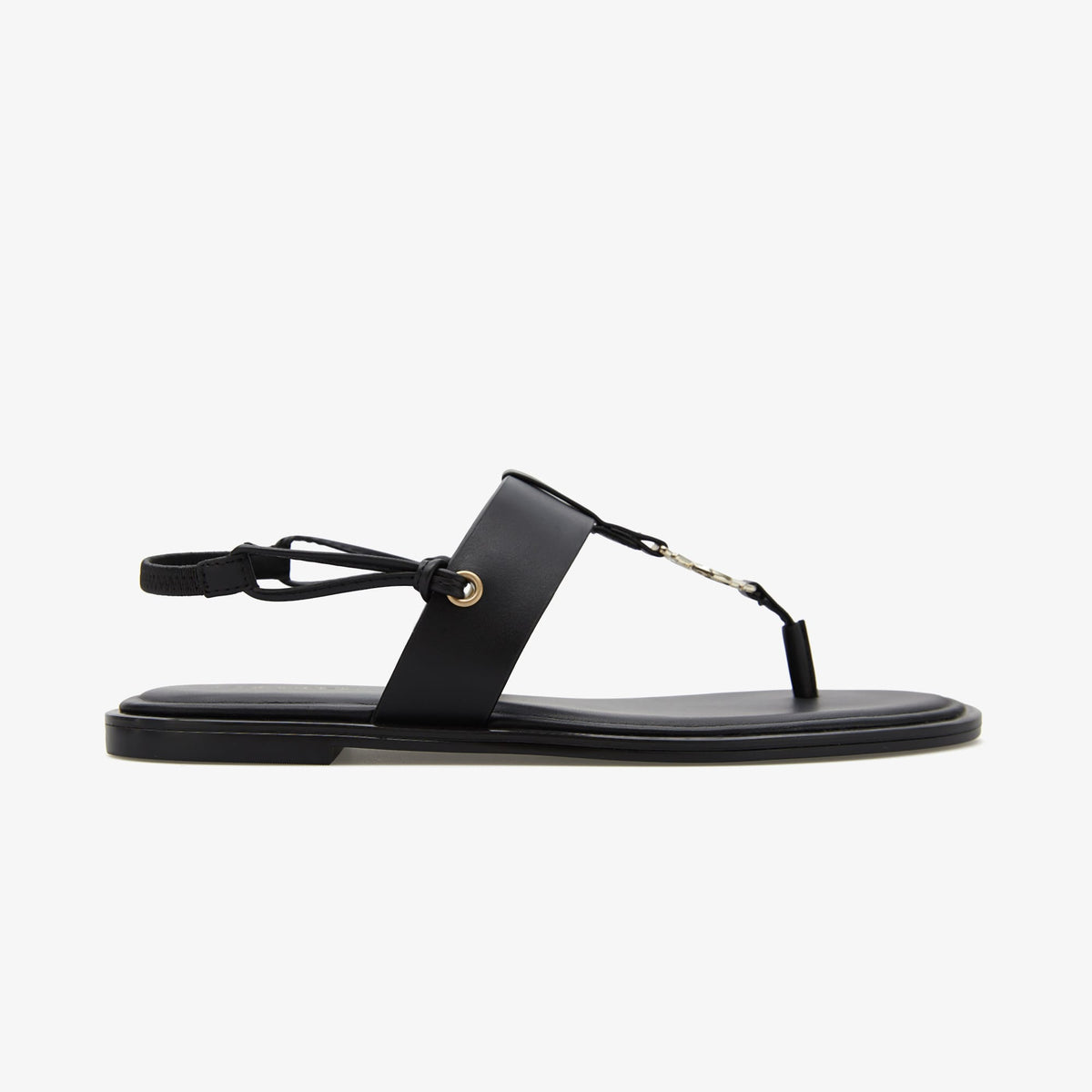 Calvin Klein Round Flat Kadın Siyah Sandalet