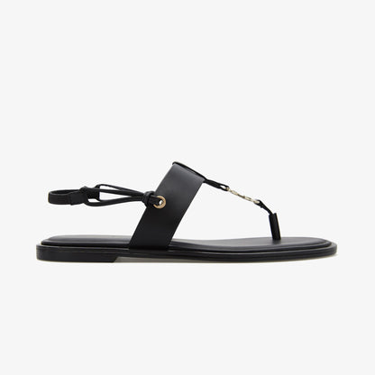 Calvin Klein Round Flat Kadın Siyah Sandalet