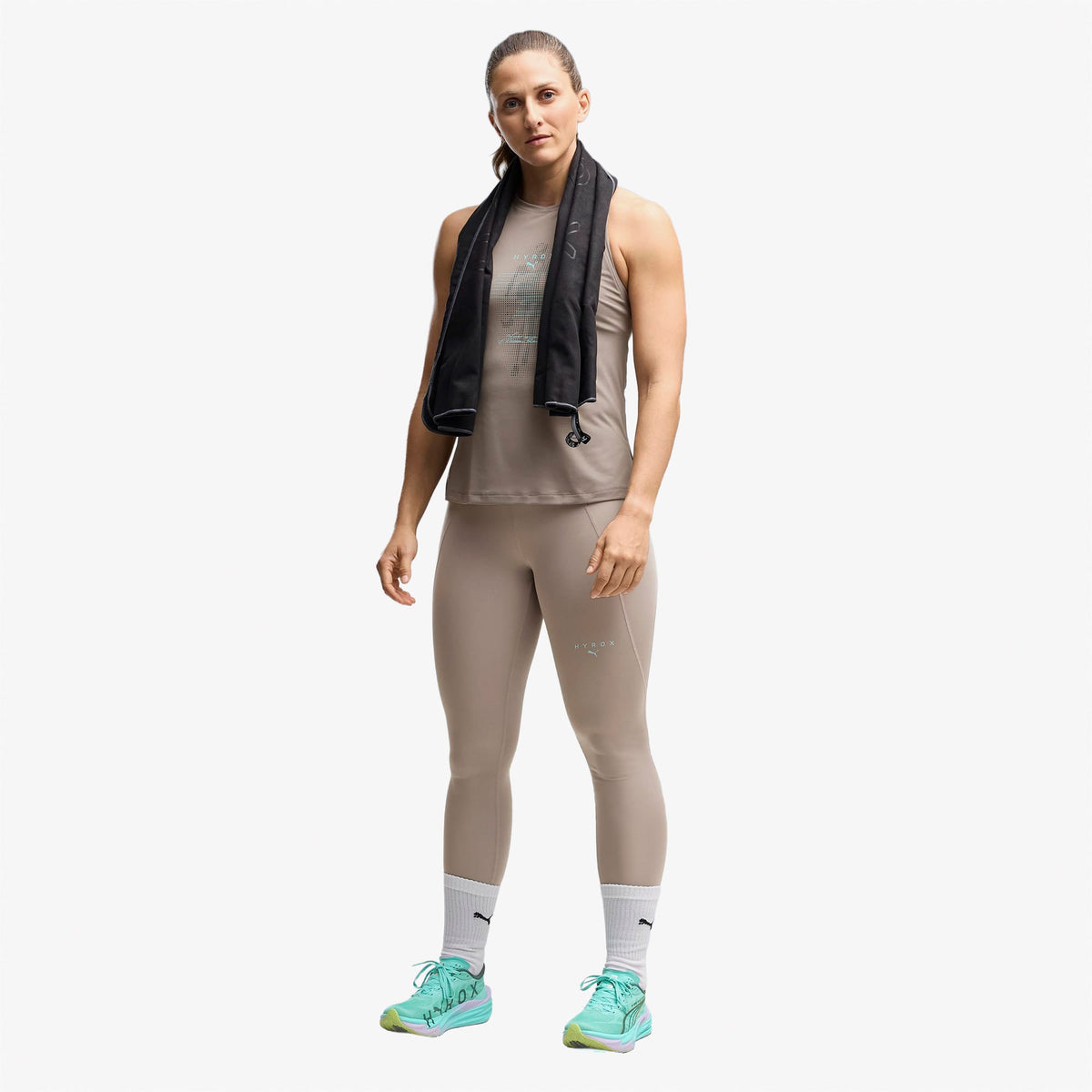 Puma X Hyrox Essentials Kadın Bej Tayt