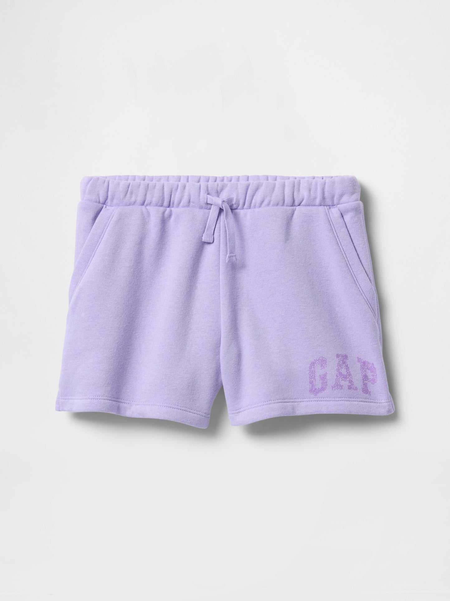 Lila Gap Logo Fransız Havlu Kumaş Pull-on Şort