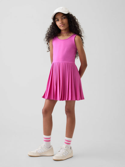 Pembe Pileli Tenis Elbise