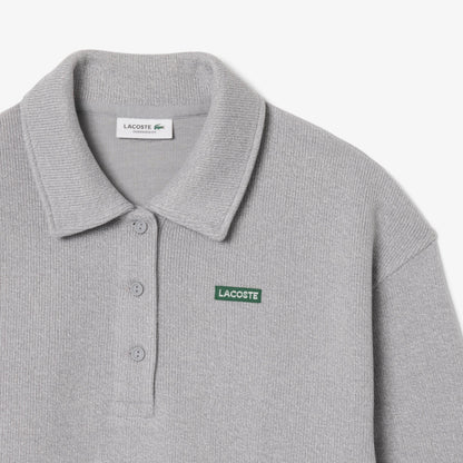 Lacoste Oversize Fit Kadın Gri Sweatshirt