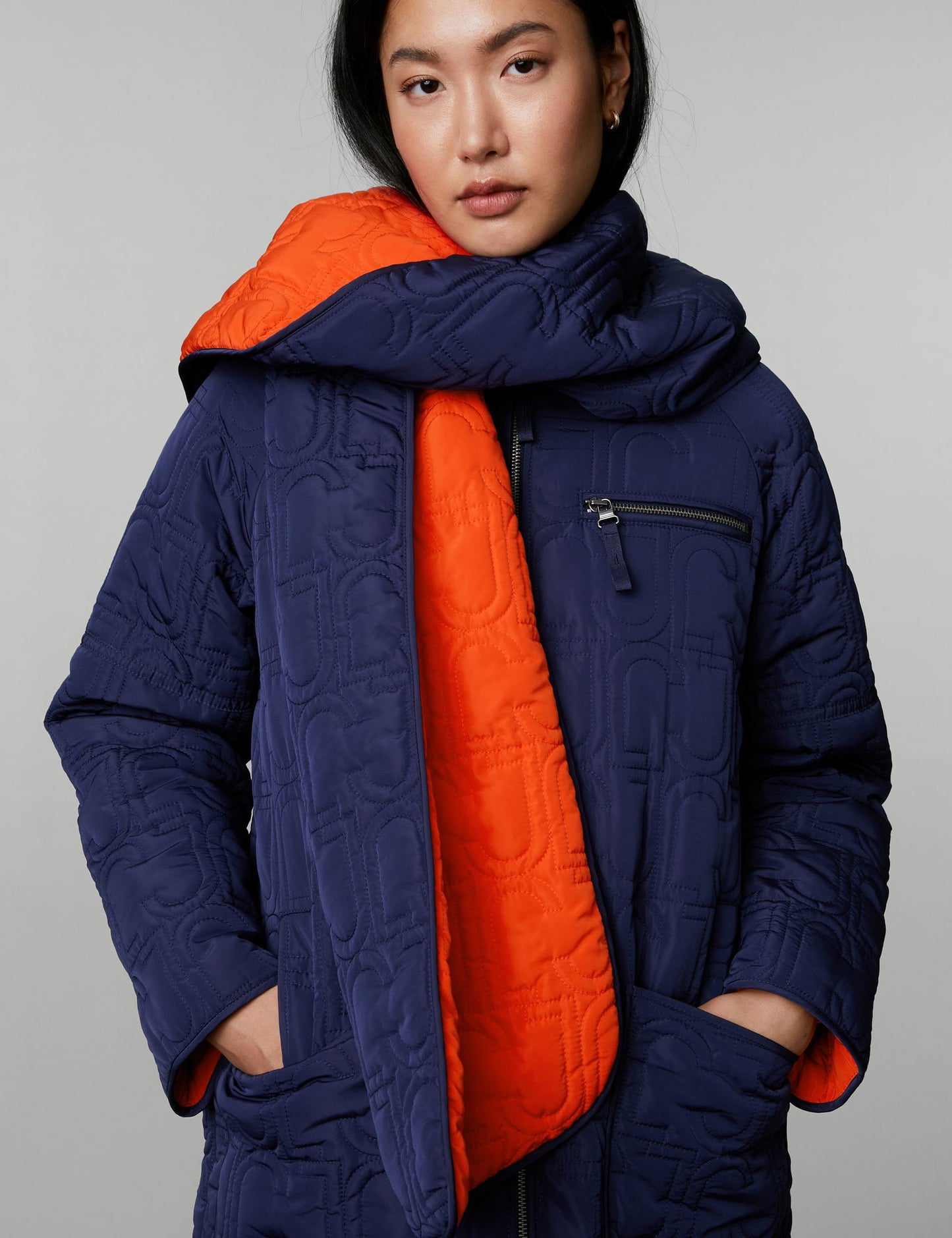 Çift Taraflı Kapitone Puffer Kaban