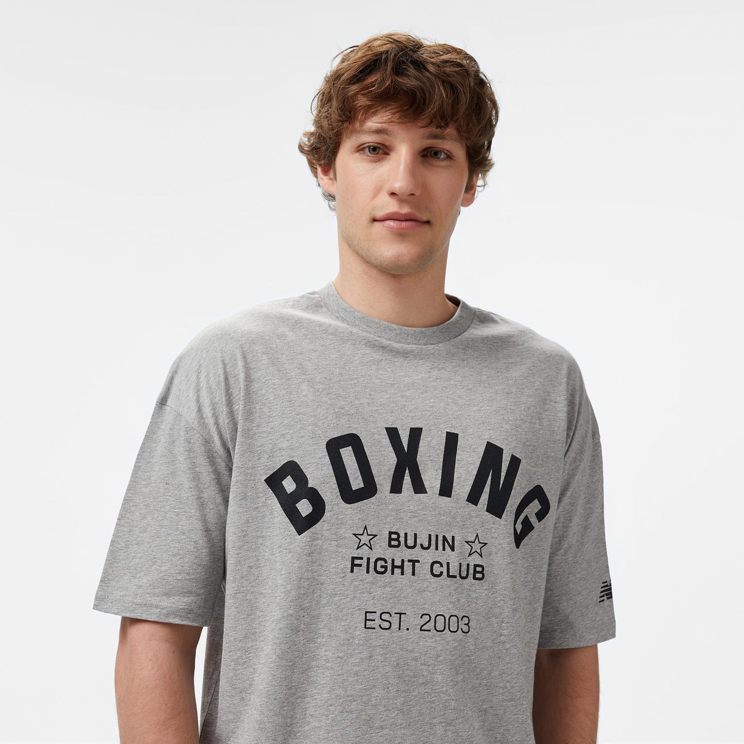 New Balance Bujin Boxing Erkek Gri T-shirt