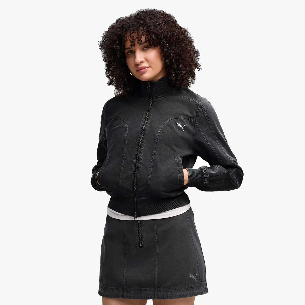 Puma Future Archive Washed Kadın Siyah Ceket