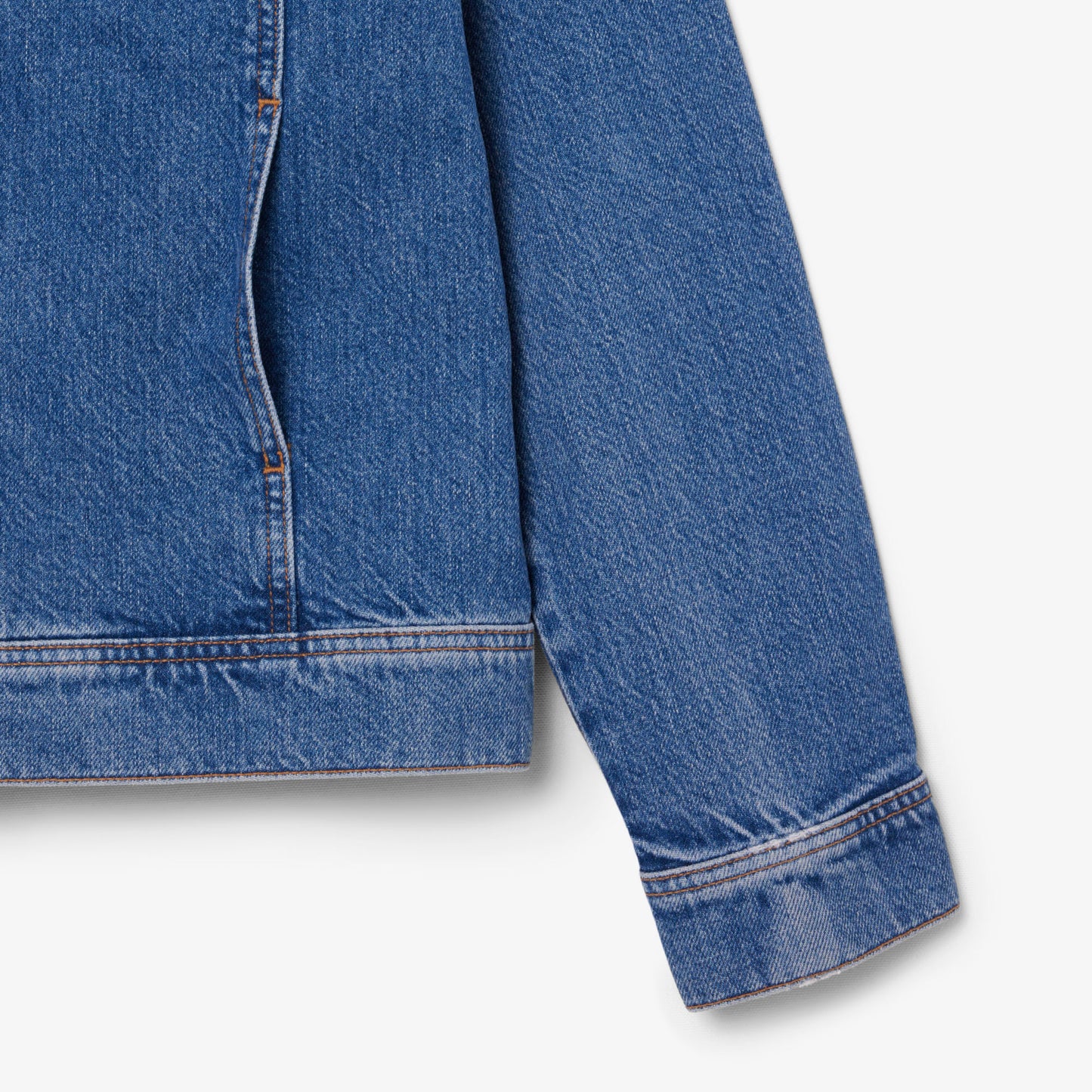 Lacoste Kadın Uzun Kollu Denim Mavi Ceket