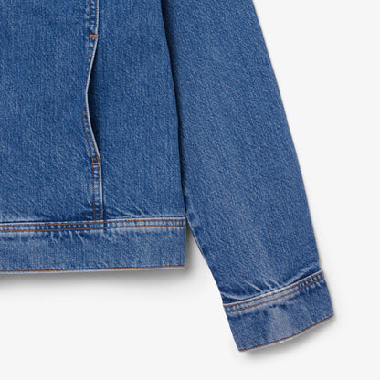 Lacoste Kadın Uzun Kollu Denim Mavi Ceket