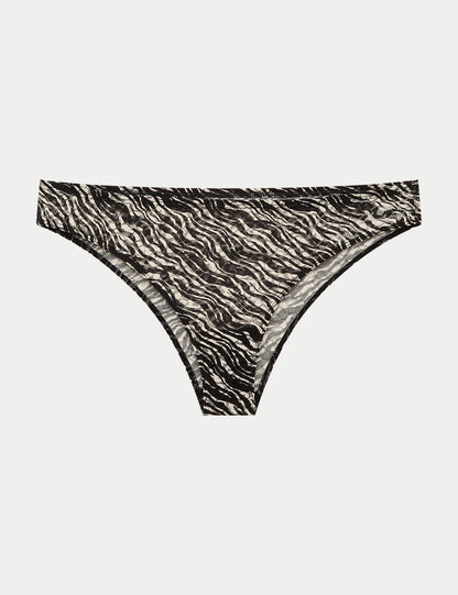 Zebra Desenli Brazilian Külot