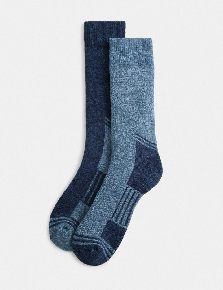 2'li Freshfeet™ Kalın Kumaşlı Çorap Seti