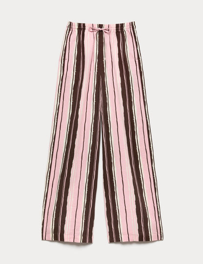 Wide Leg Dokuma Pantolon
