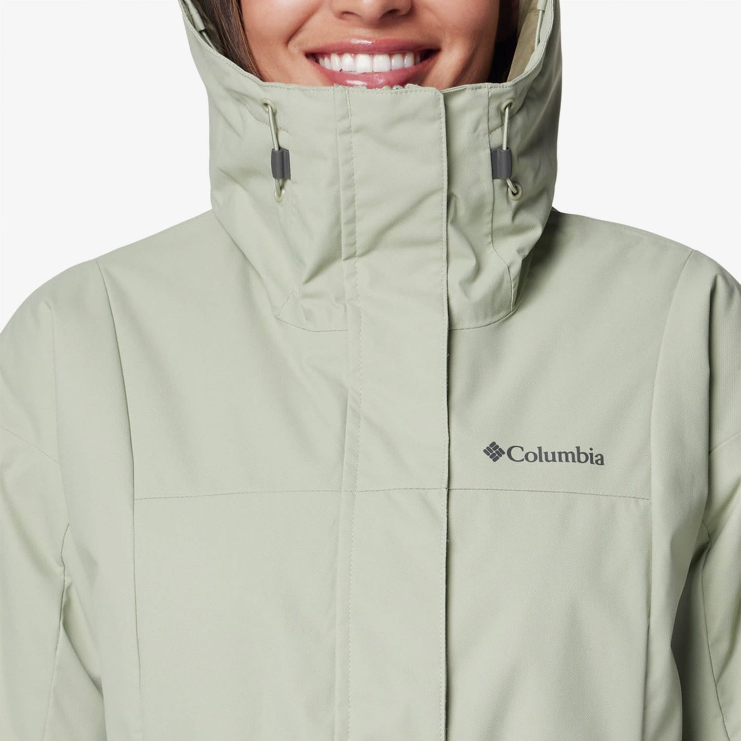 Columbia Siyah Hikebound Ii Long Insulated Kadın Yeşil Mont