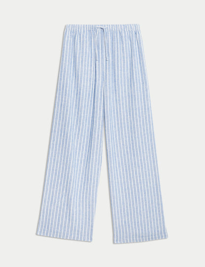 Keten Karışımlı Geniş Paça Pantolon (6–16 Yaş)