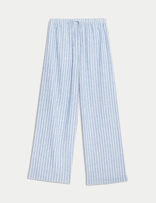 Keten Karışımlı Geniş Paça Pantolon (6–16 Yaş)