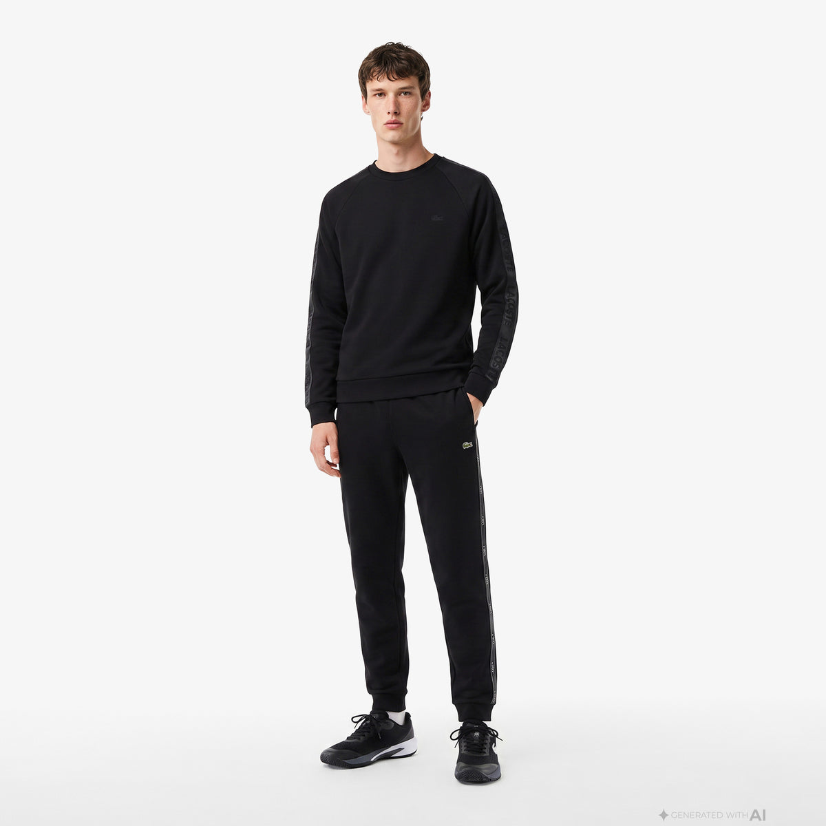 Lacoste Classic Fit Erkek Siyah Sweatshirt