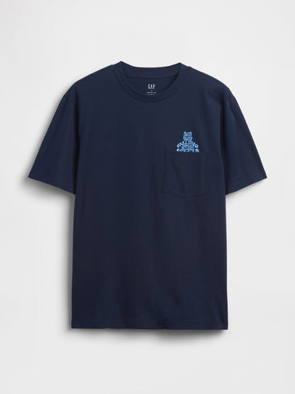 Lacivert Everyday Soft Relaxed Brannan Bear Cepli T-shirt