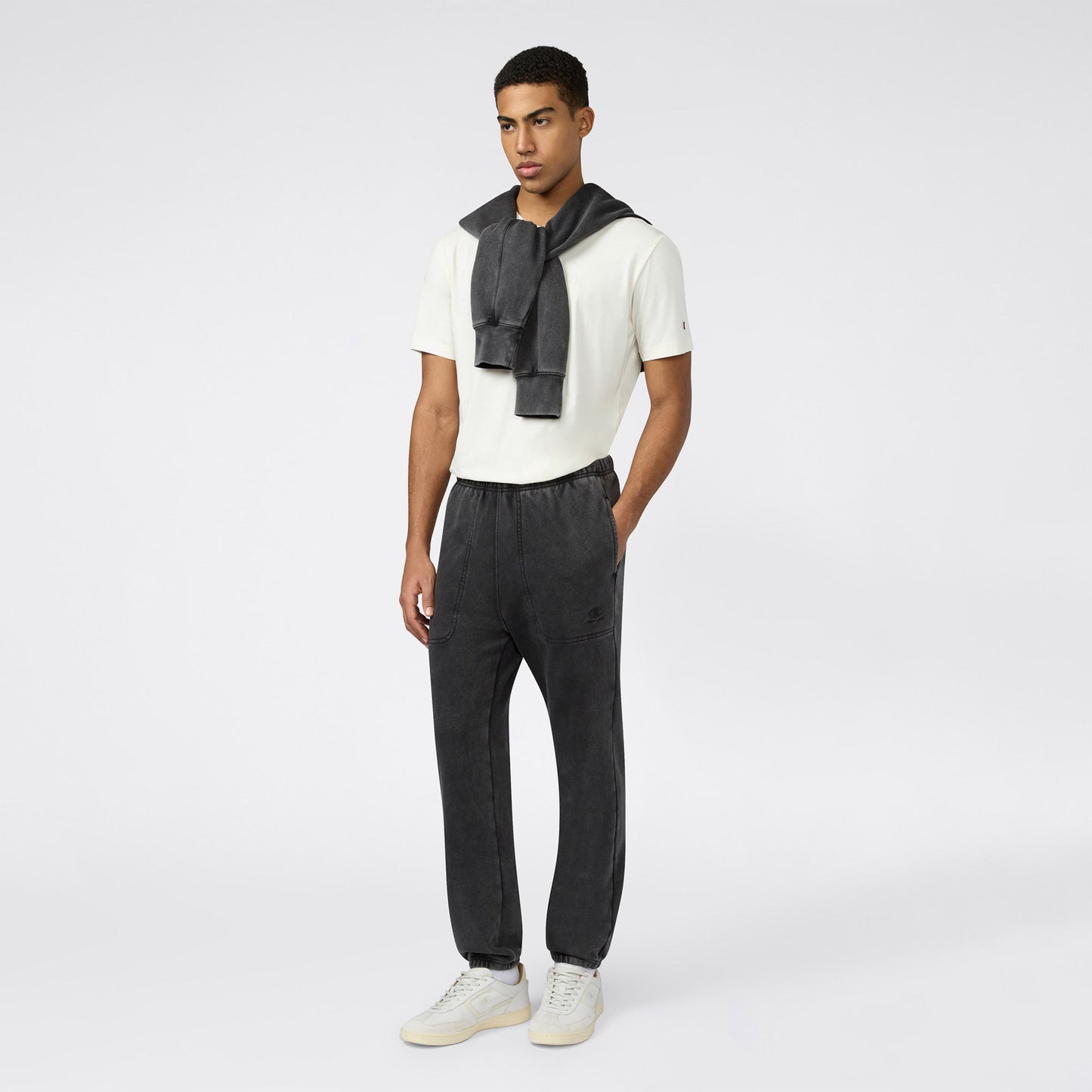 Champion Elastic Cuff Erkek Gri Eşofman Altı
