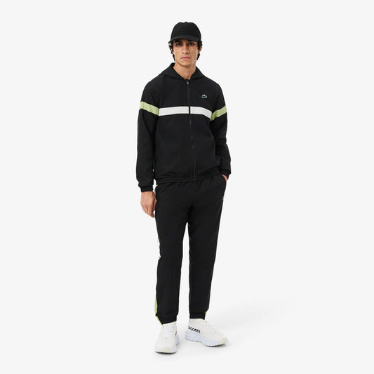 Lacoste Erkek Regular Fit Renk Bloklu Siyah Eşofman Takımı