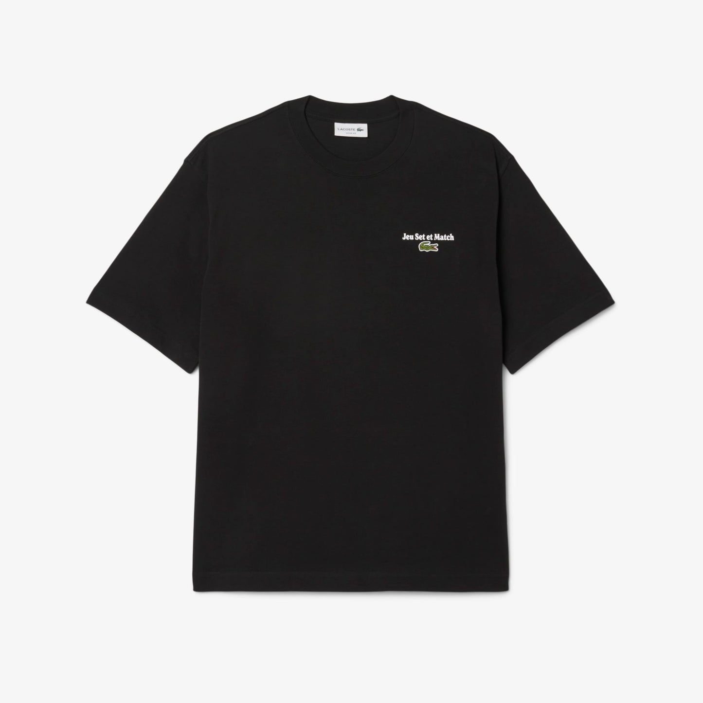 Lacoste Heavy Fit Printed Erkek Siyah T-shirt