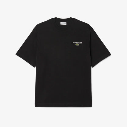 Lacoste Heavy Fit Printed Erkek Siyah T-shirt