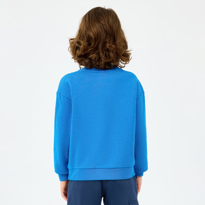 Skechers Crewneck Çocuk Mavi Sweatshirt
