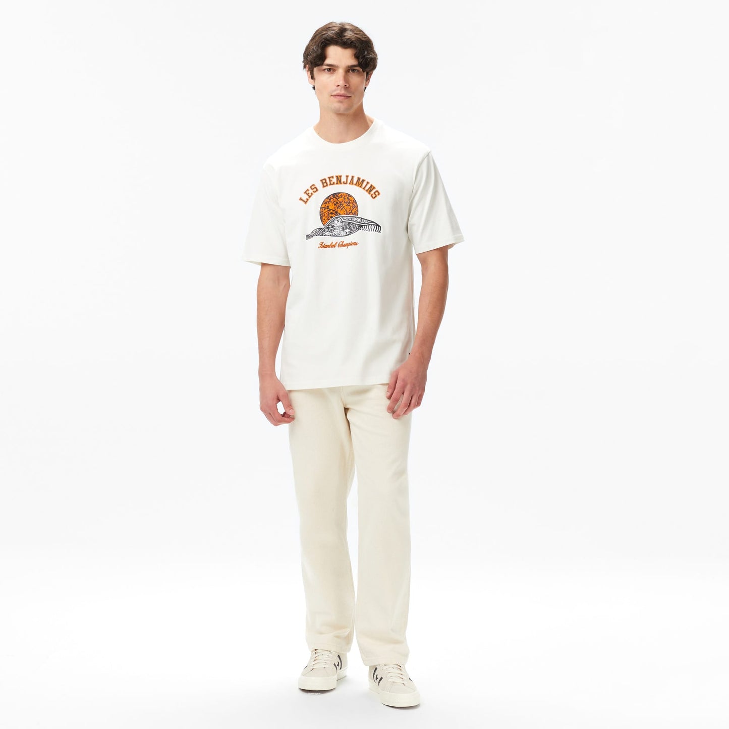Les Benjamins Erkek Beyaz T-shirt