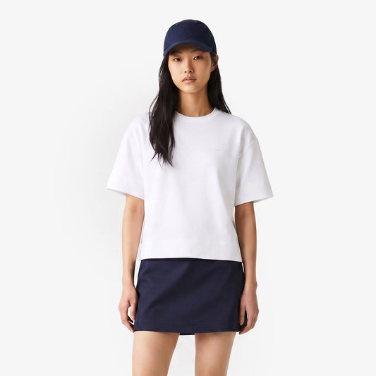 Lacoste Regular Fit Kadın Bej T-shirt