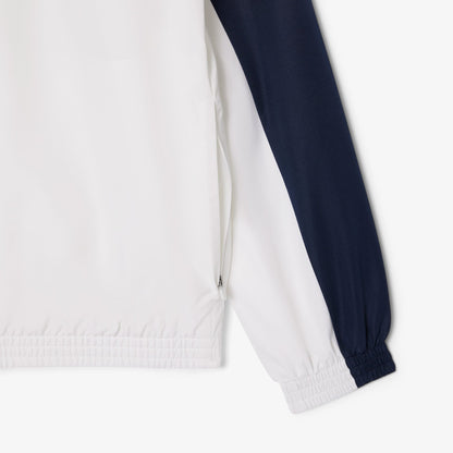 Lacoste Erkek Regular Fit Fermuarlı Renk Bloklu Beyaz Eşofman Takımı