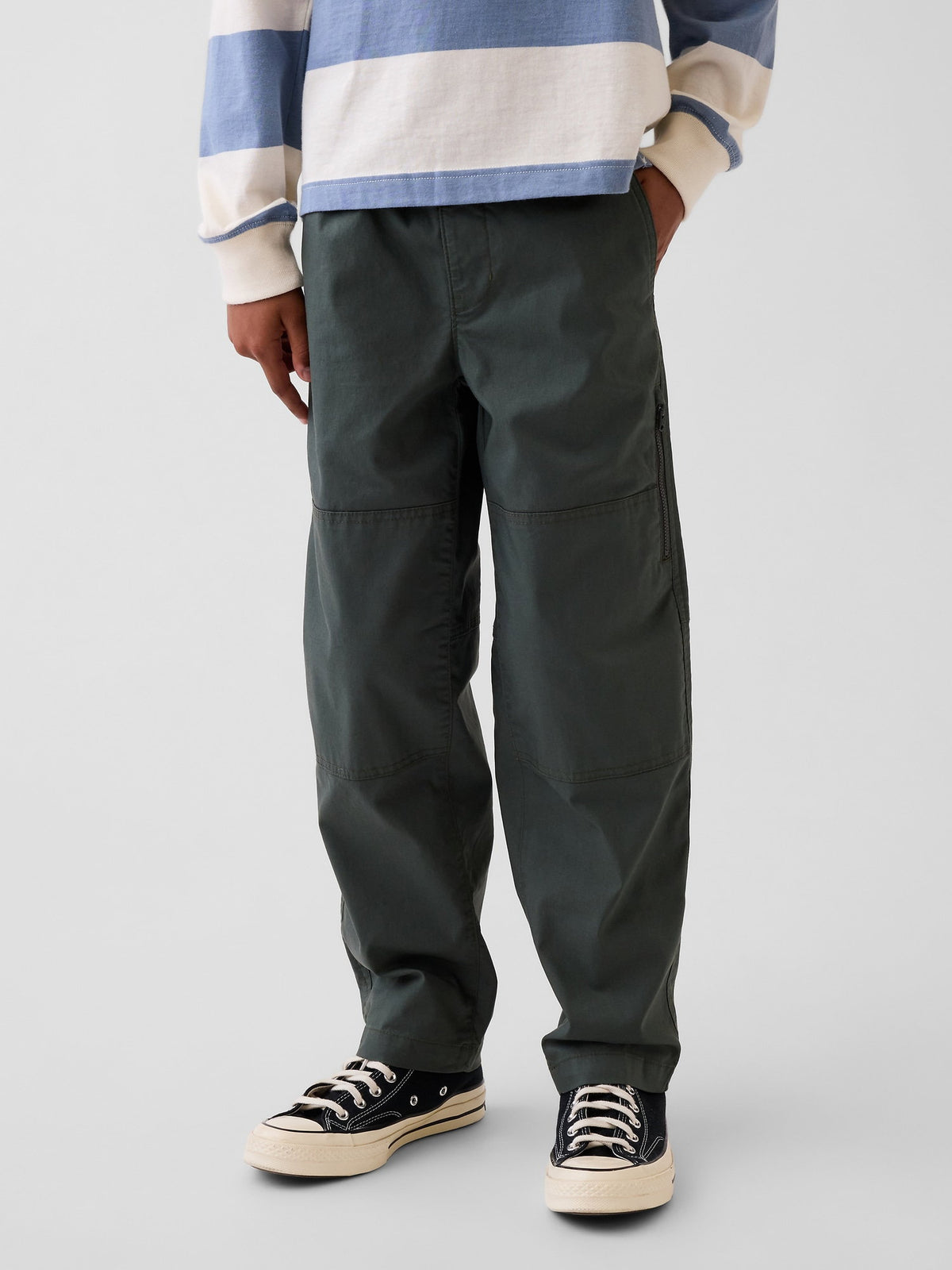 Koyu Yeşil Double-knee Quick-dry Pantolon