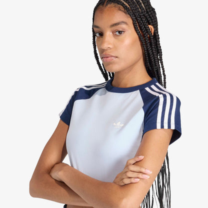 Adidas Sst Baby Tee Kadın Mavi T-shirt