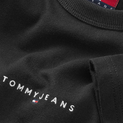 Tommy Hilfiger Linear Erkek Siyah T-shirt