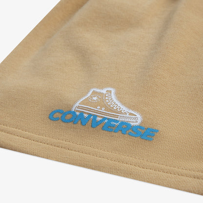 Converse Globe Frontback Çocuk Beyaz/krem T-shirt Şort Takım