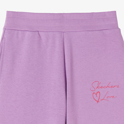 Skechers Lw Fleece Çocuk Mor Eşofman Altı