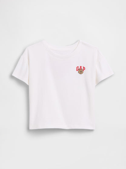 Beyaz Brannan Bear Gap Logo T-shirt