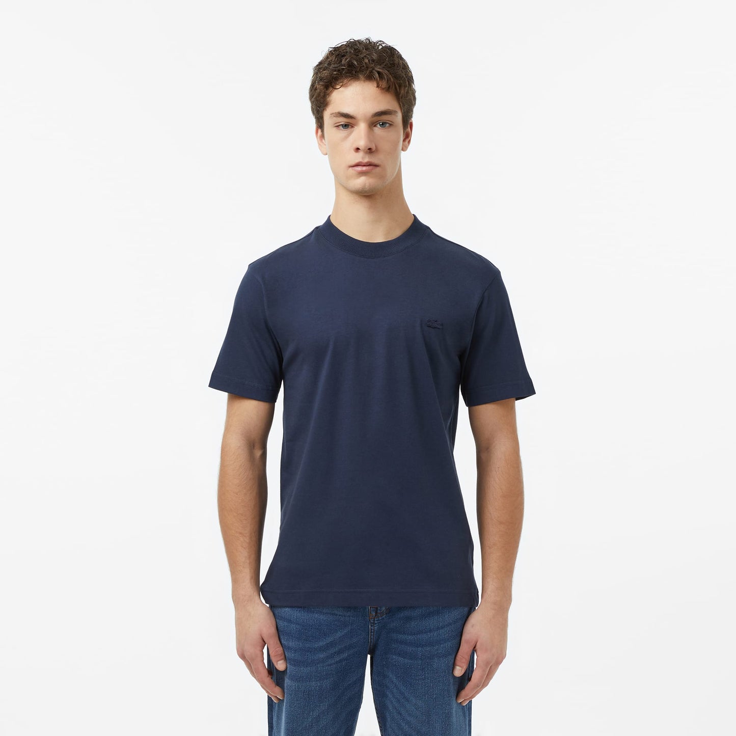 Lacoste Erkek Relaxed Fit Bisiklet Yaka Lacivert T-shirt