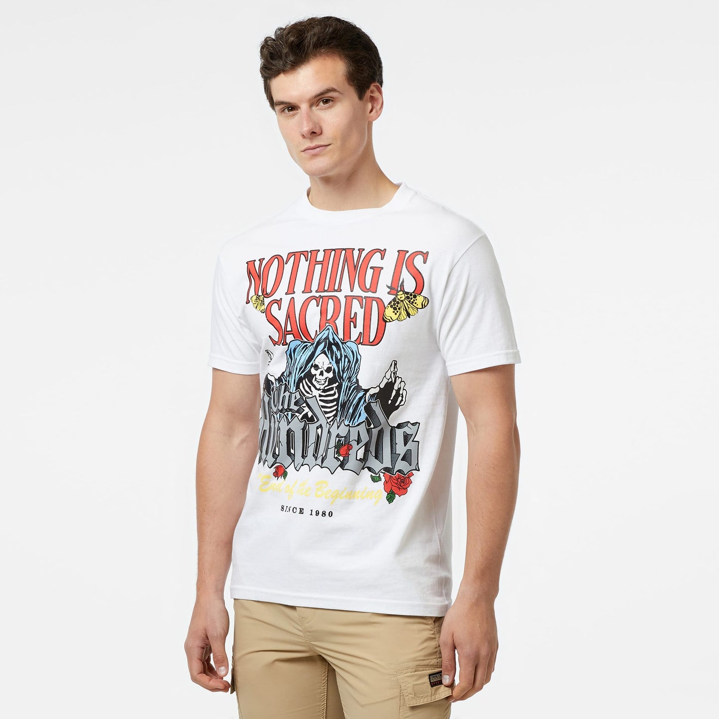 The Hundreds Sacred Beginnings Erkek Beyaz T-shirt