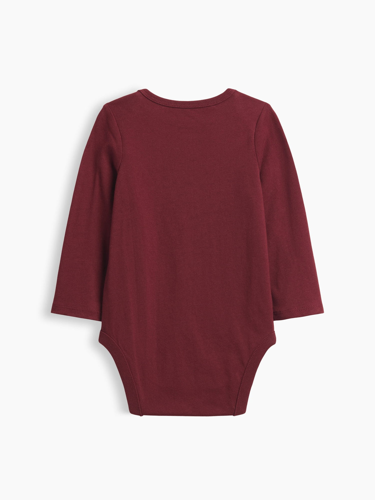 Bordo Grafik Baskılı Bodysuit