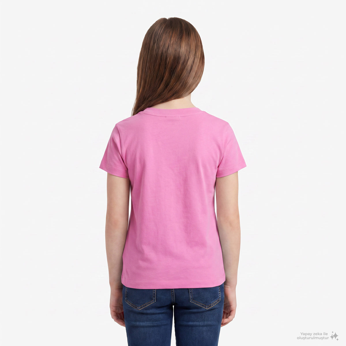 Lacoste Bisiklet Yaka Çocuk Pembe T-shirt