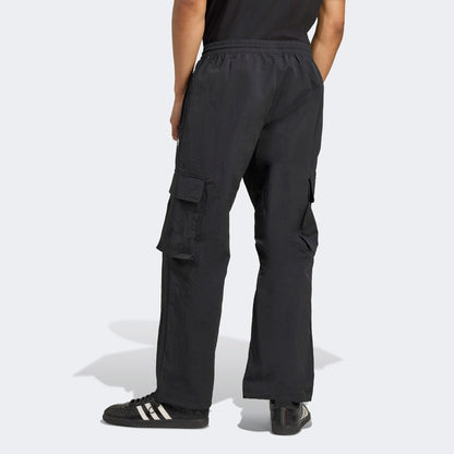 Adidas Front Stripes Woven Kargo Erkek Siyah Eşofman Altı