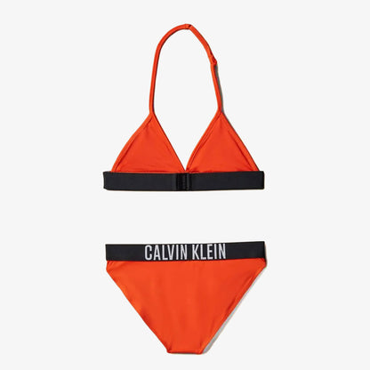 Calvin Klein Triangle Çocuk Kırmızı Bikini Üstü