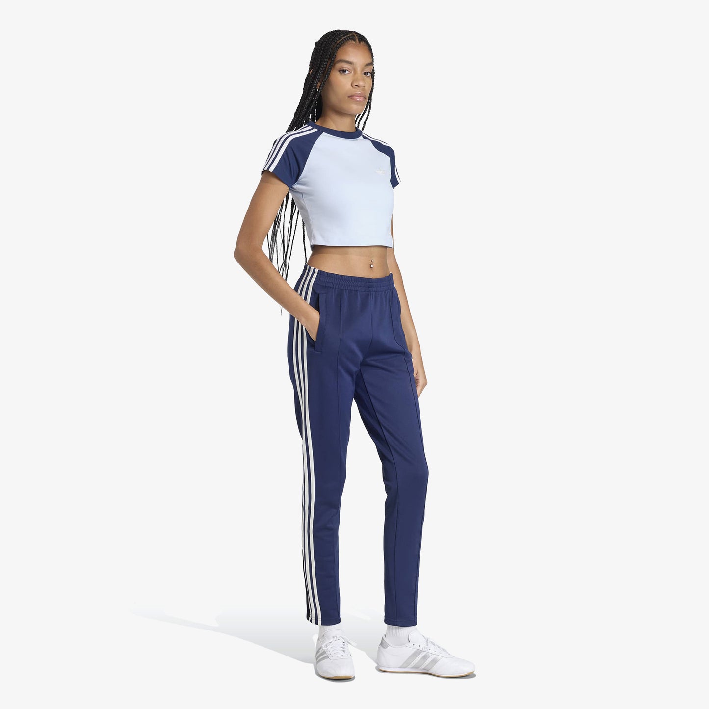 Adidas Sst Baby Tee Kadın Mavi T-shirt