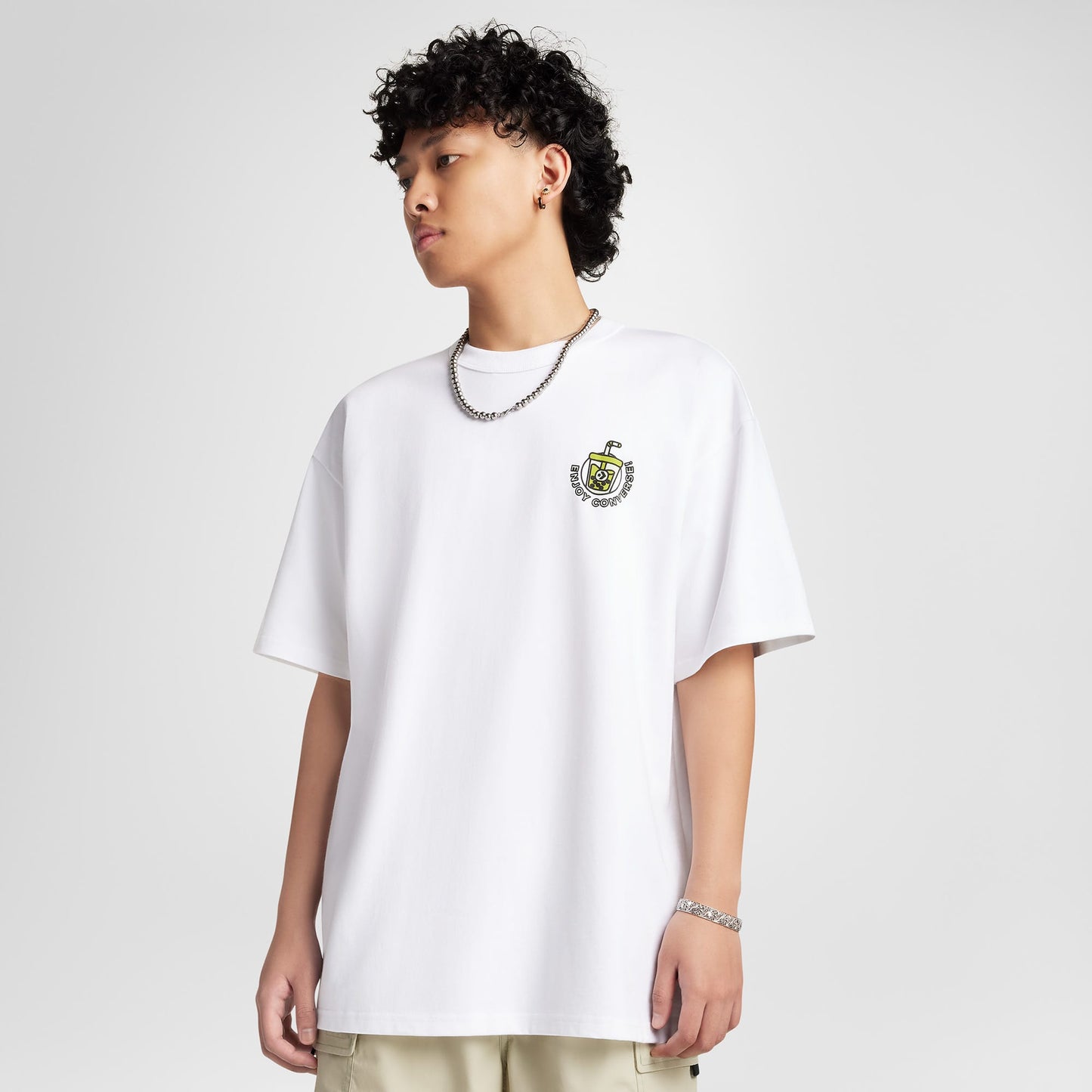 Converse Erkek Beyaz T-shirt