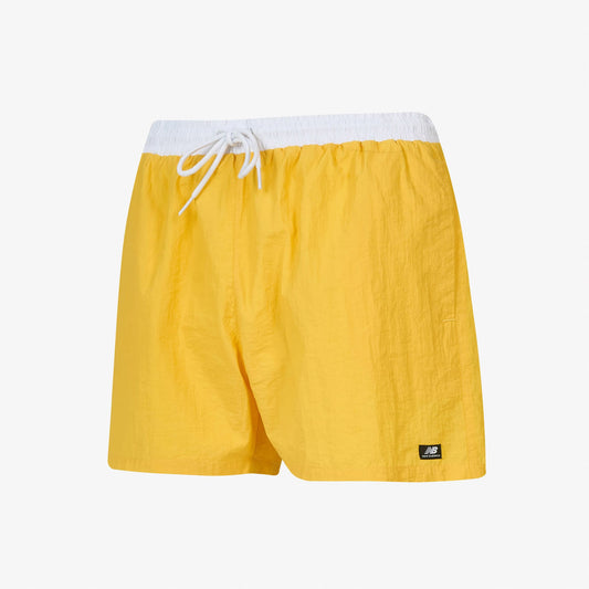 New Balance Lifestyle Erkek Sarı Deniz Şortu