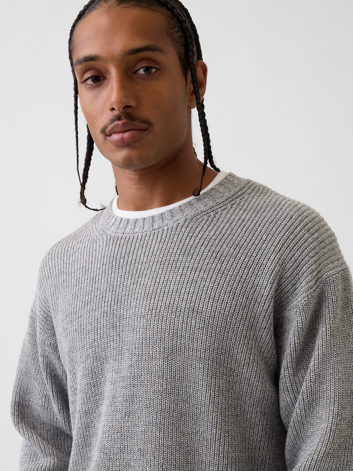 Gri Relaxed Shaker Kazak