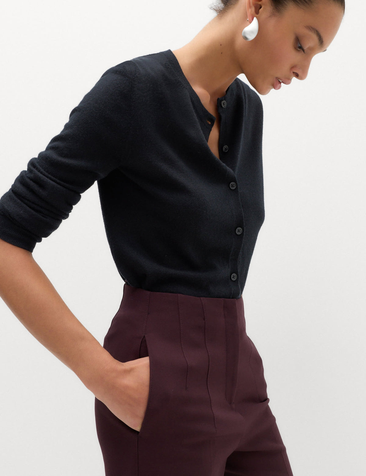 Yüksek Bel Tapered Fit Pantolon