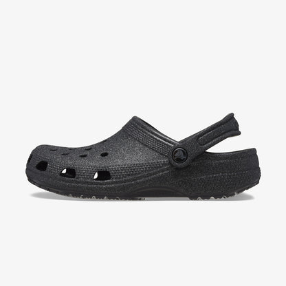 Crocs Classic Glitter Clog Kadın Siyah Terlik