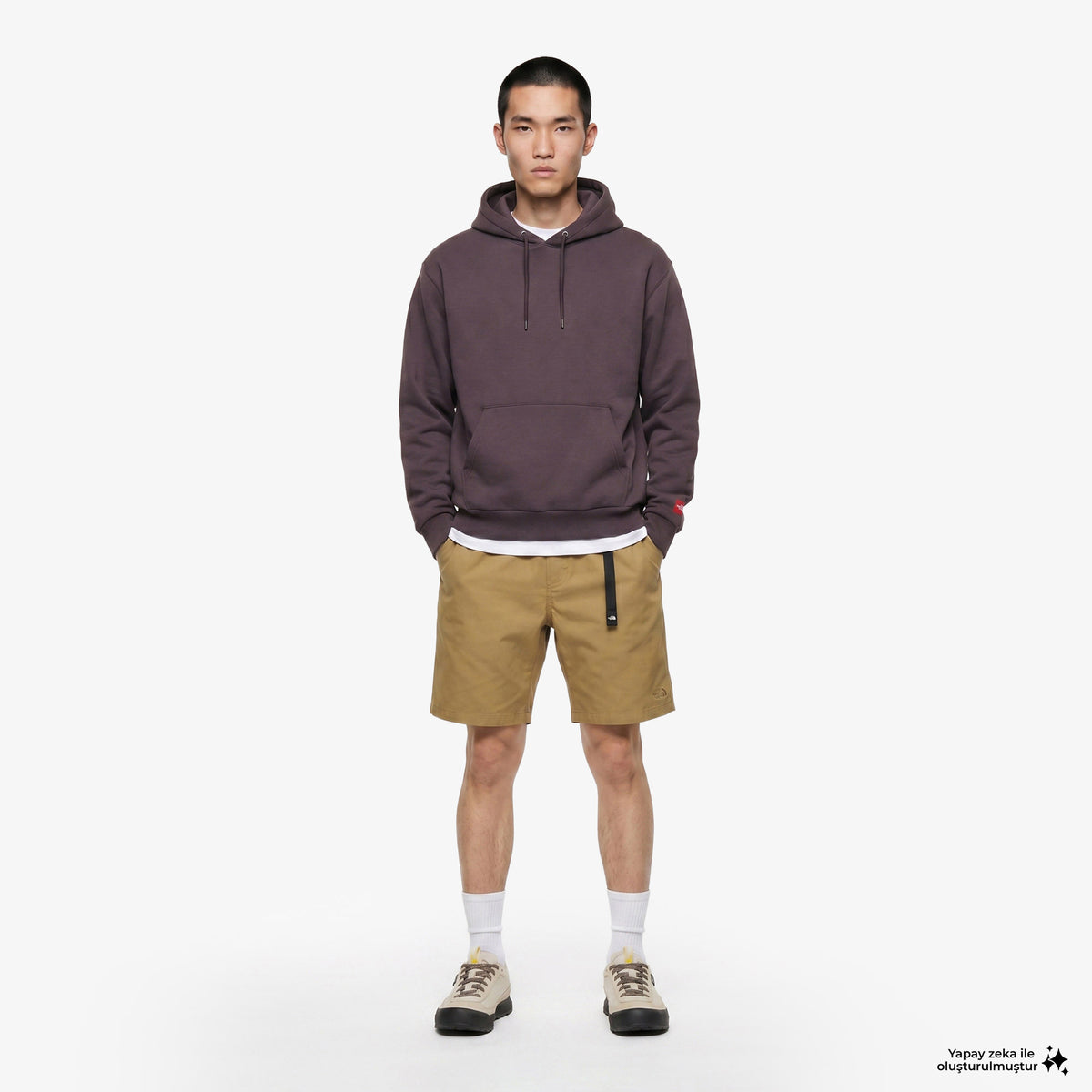 The North Face Red Box Erkek Gri Sweatshirt